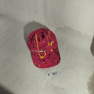 Women's Adj Vibrant Pink Cap with Unique Street Wear Art By Timothy Designs